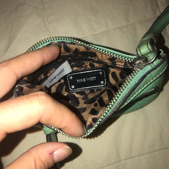 Nine West Teal Wristlet - Picture 2 of 3